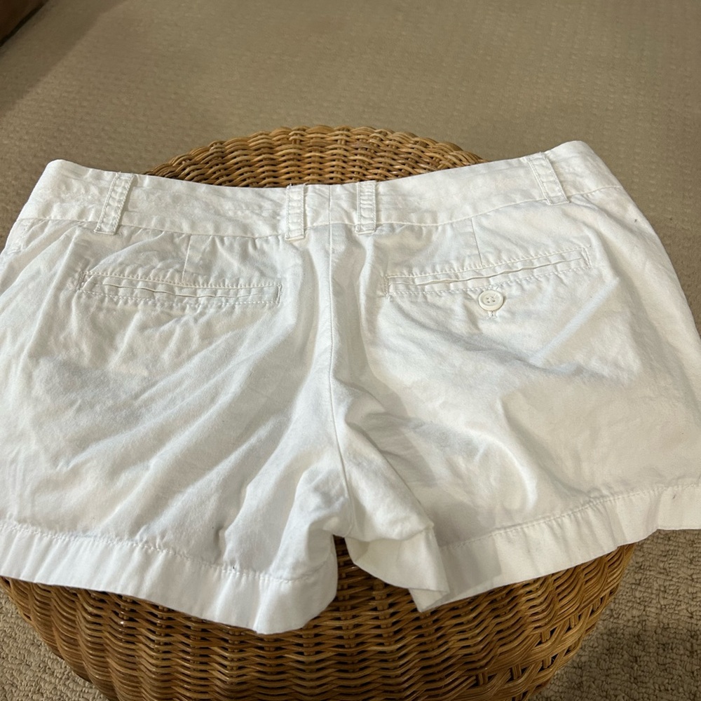 J. Crew Chino white shorts- Size 6